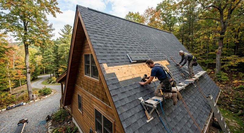 A Frame Roof Repair in Luzerne County, PA