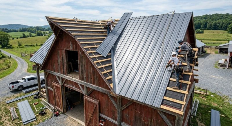 Barn Roof Construction in Luzerne County, PA