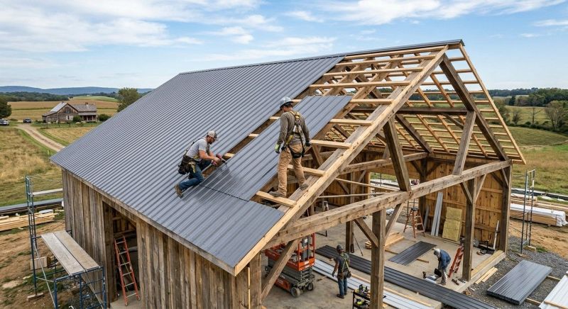Barn Roof Construction in Luzerne County, PA