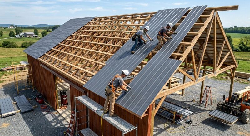 Barn Roof Construction in Luzerne County, PA