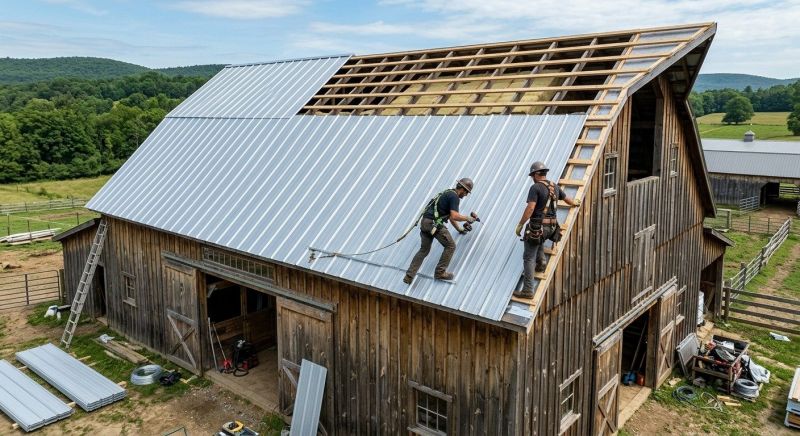 Barn Roof Installation in Luzerne County, PA