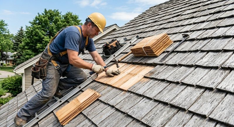 Cedar Shake Roof Repair in Kingston, PA