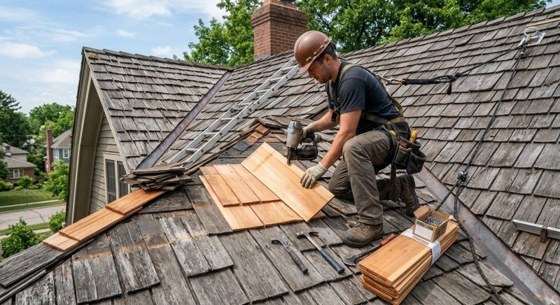 Cedar Shake Roof Repair in Shickshinny, PA