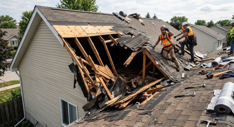 Collapsing Roof Repair in Luzerne County, PA