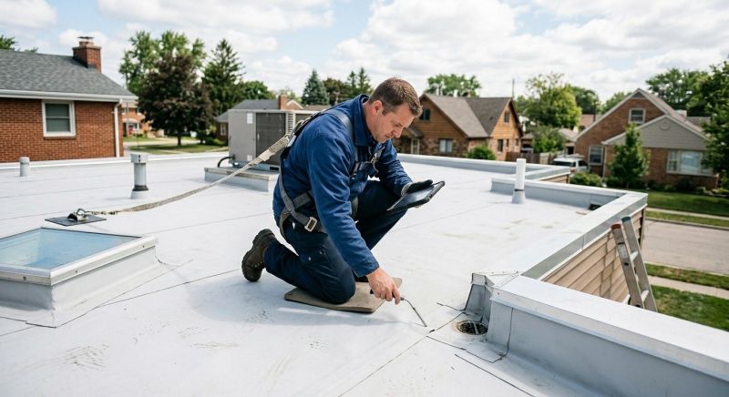 Flat Roof Inspection in Luzerne County, PA