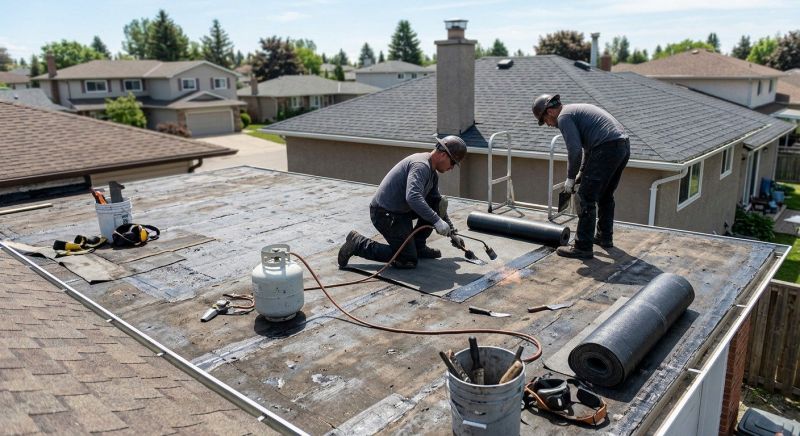 Flat Roof Repair in Mountain Top, PA