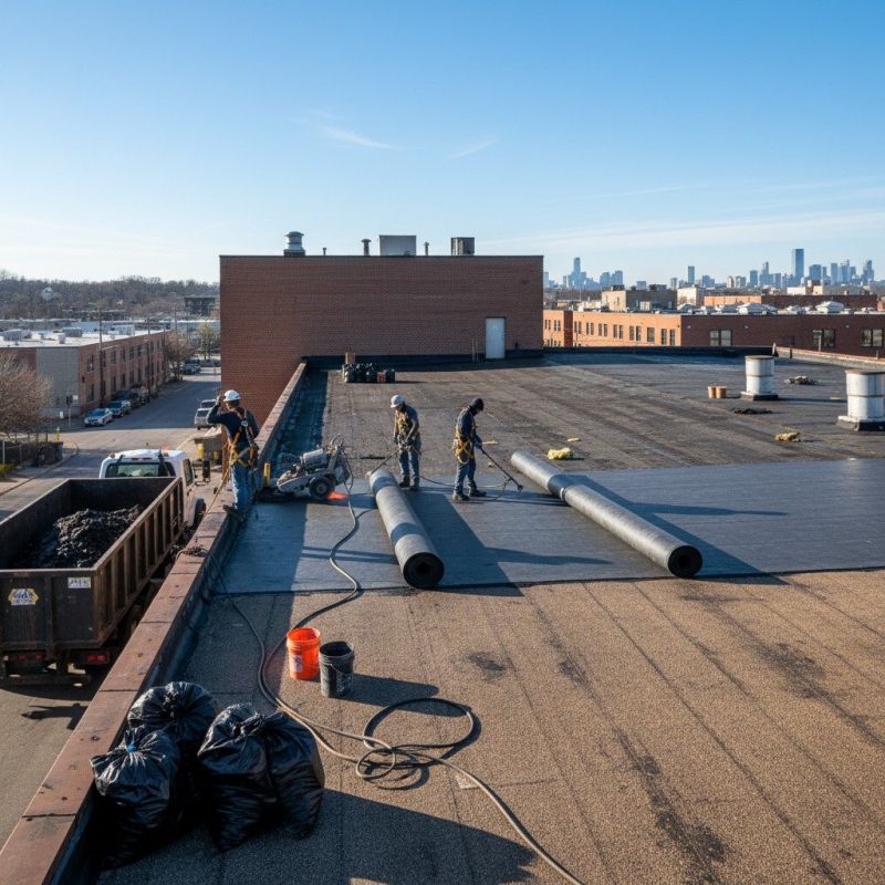 Flat Roof Replacement in Clarks Summit, PA