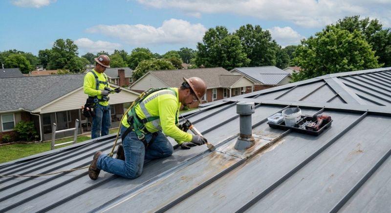 Metal Roof Flashing Repair in Luzerne County, PA