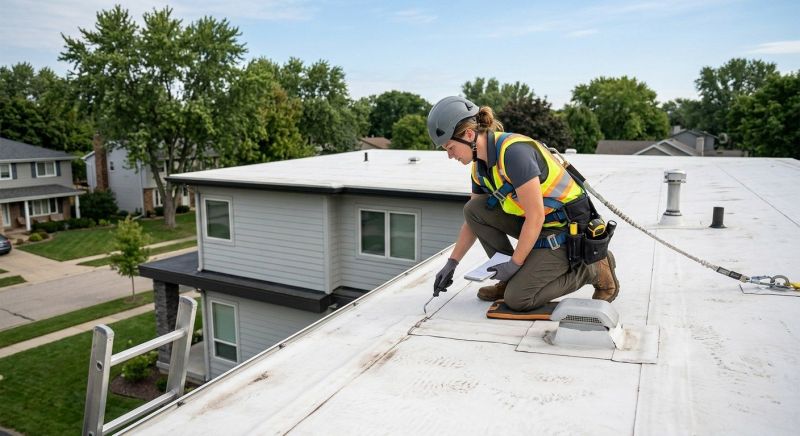 Single Ply Roof Inspection in Luzerne County, PA