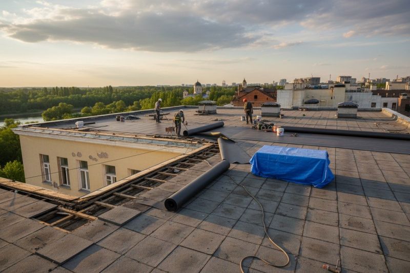 Single Ply Roof Replacement in Peckville, PA