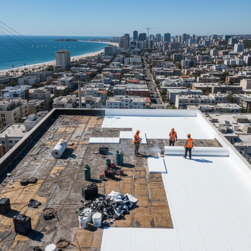 Single Ply Roof Replacement in Plymouth, PA