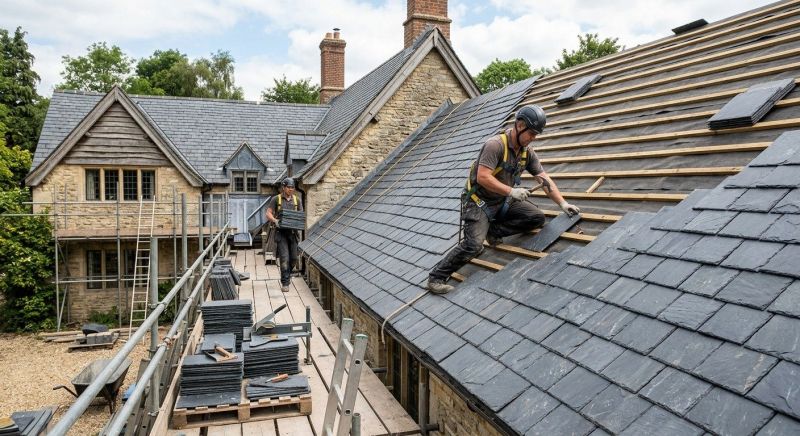 Slate Roof Installation in Clarks Summit, PA