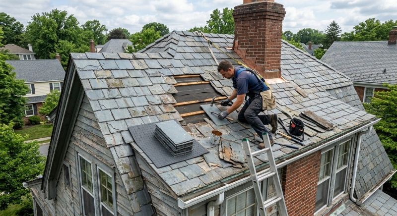 Slate Shingles Repair in Benton, PA