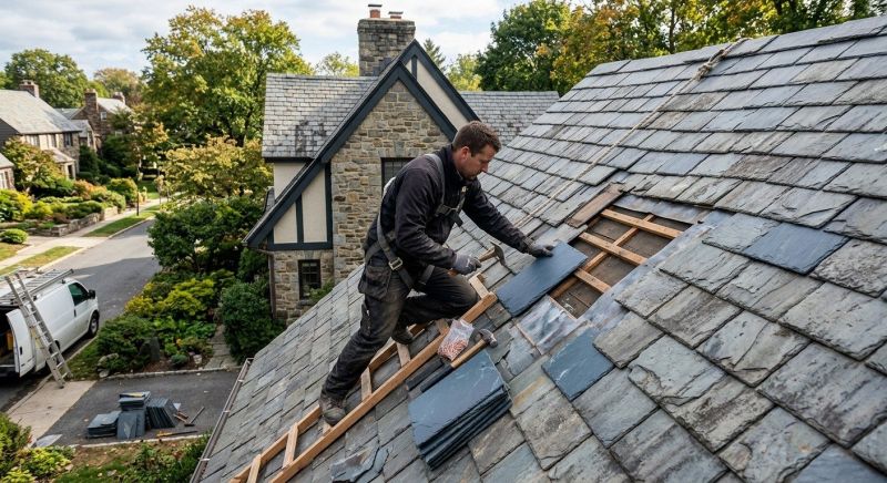 Slate Shingles Repair in Moscow, PA