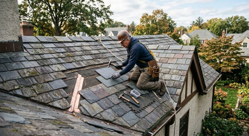 Slate Shingles Repair in Plymouth, PA