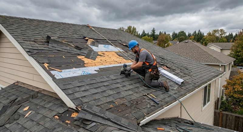 Storm Damage Roof Repair in Hazleton, PA
