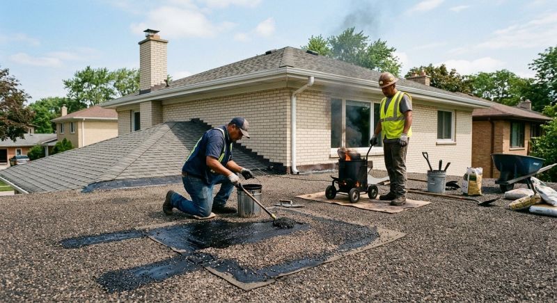Tar And Gravel Roof Repair in Clarks Summit, PA