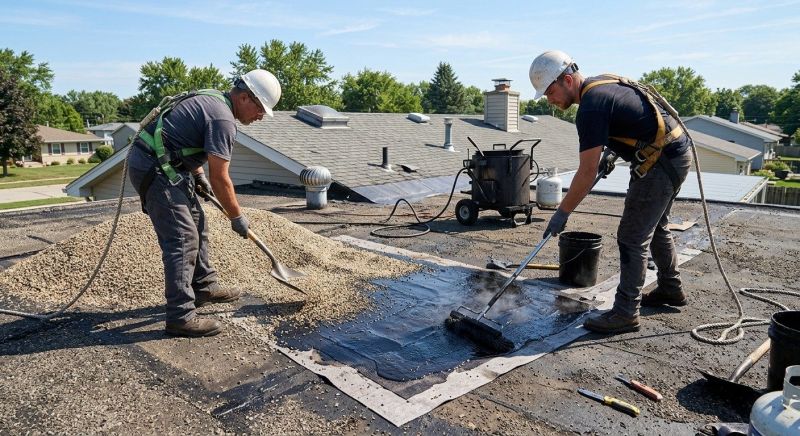 Tar And Gravel Roof Repair in Kingston, PA