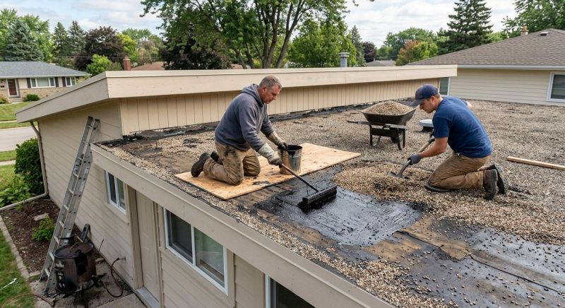 Tar And Gravel Roof Repair in Moscow, PA