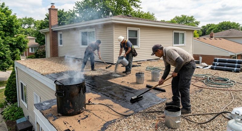 Tar And Gravel Roof Repair in Taylor, PA