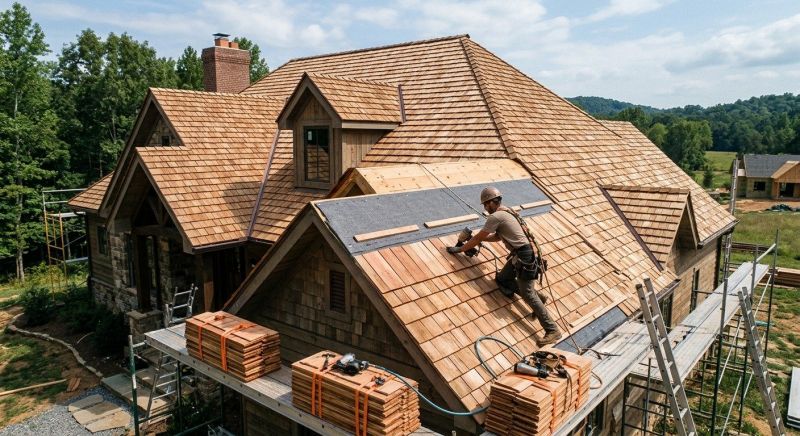 Wood Roofing Installation in Moscow, PA