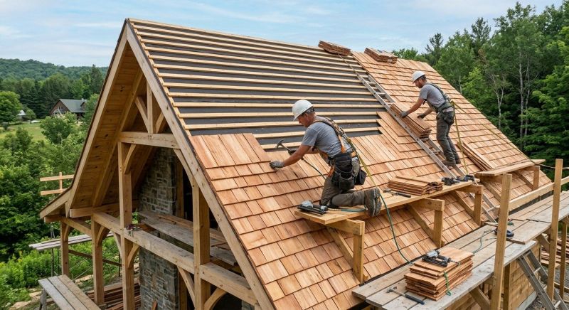 Wood Roofing Installation in Peckville, PA
