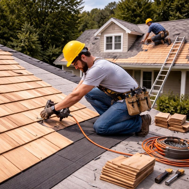 Wood Roofing Installation in Taylor, PA