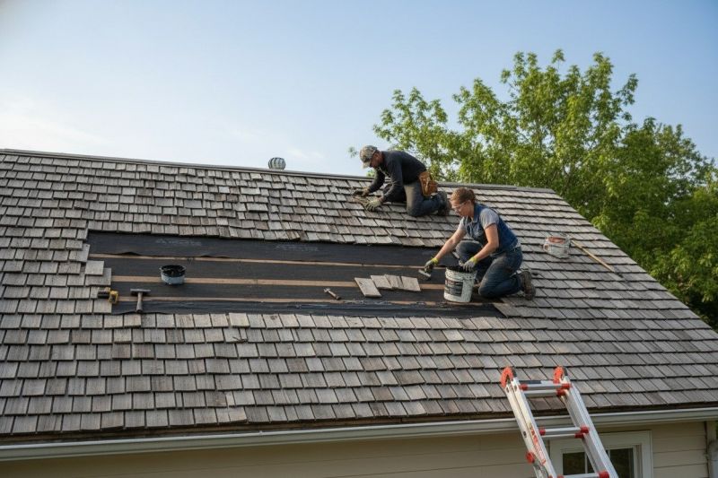 Wood Shake Roof Repair in Dallas, PA