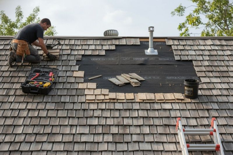 Wood Shake Roof Repair in Hazleton, PA