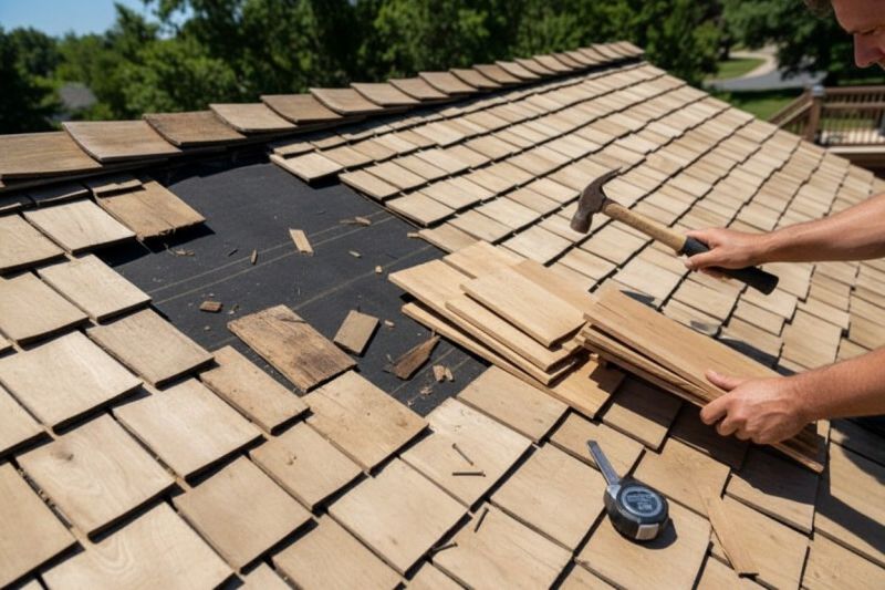 Wood Shake Roof Repair in Mountain Top, PA
