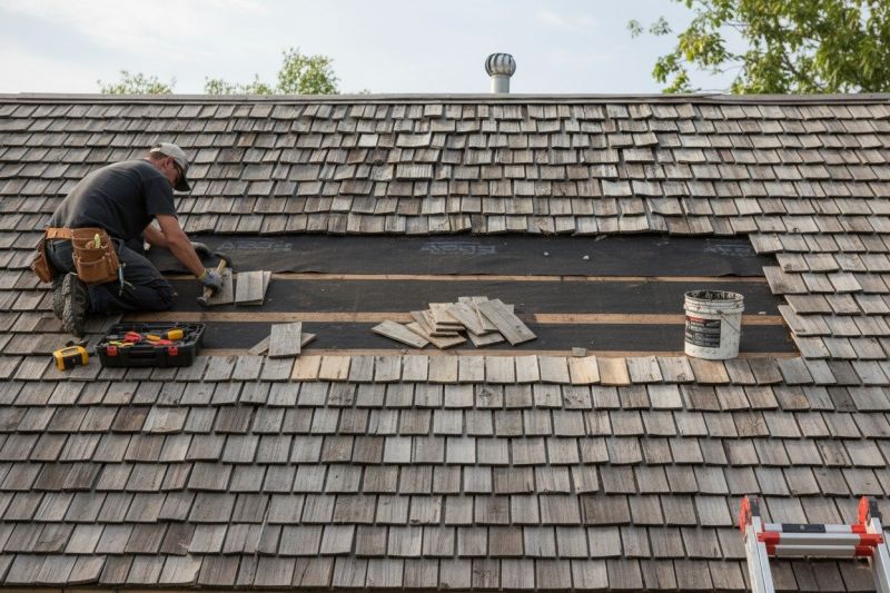Wood Shake Roof Repair in Mountain Top, PA