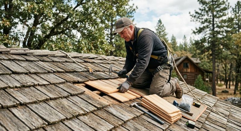 Wood Shake Roof Repair in Pocono Lake, PA