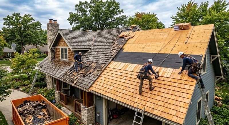 Wood Shake Roof Replacement in Clarks Summit, PA