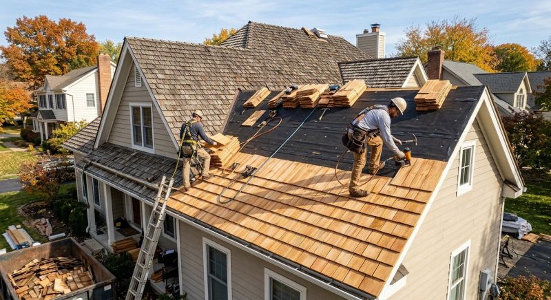 Wood Shake Roof Replacement in Taylor, PA