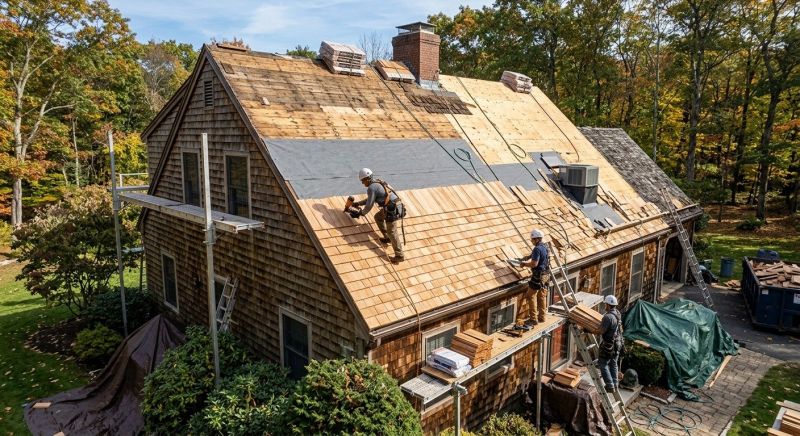 Wood Shingle Roof Replacement in Luzerne County, PA