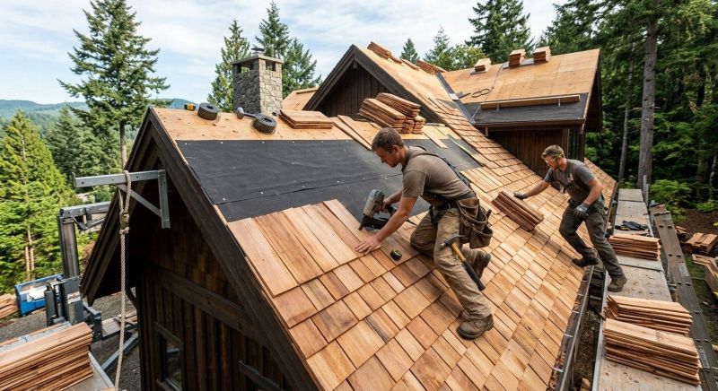 Wooden Roof Installation in Luzerne County, PA